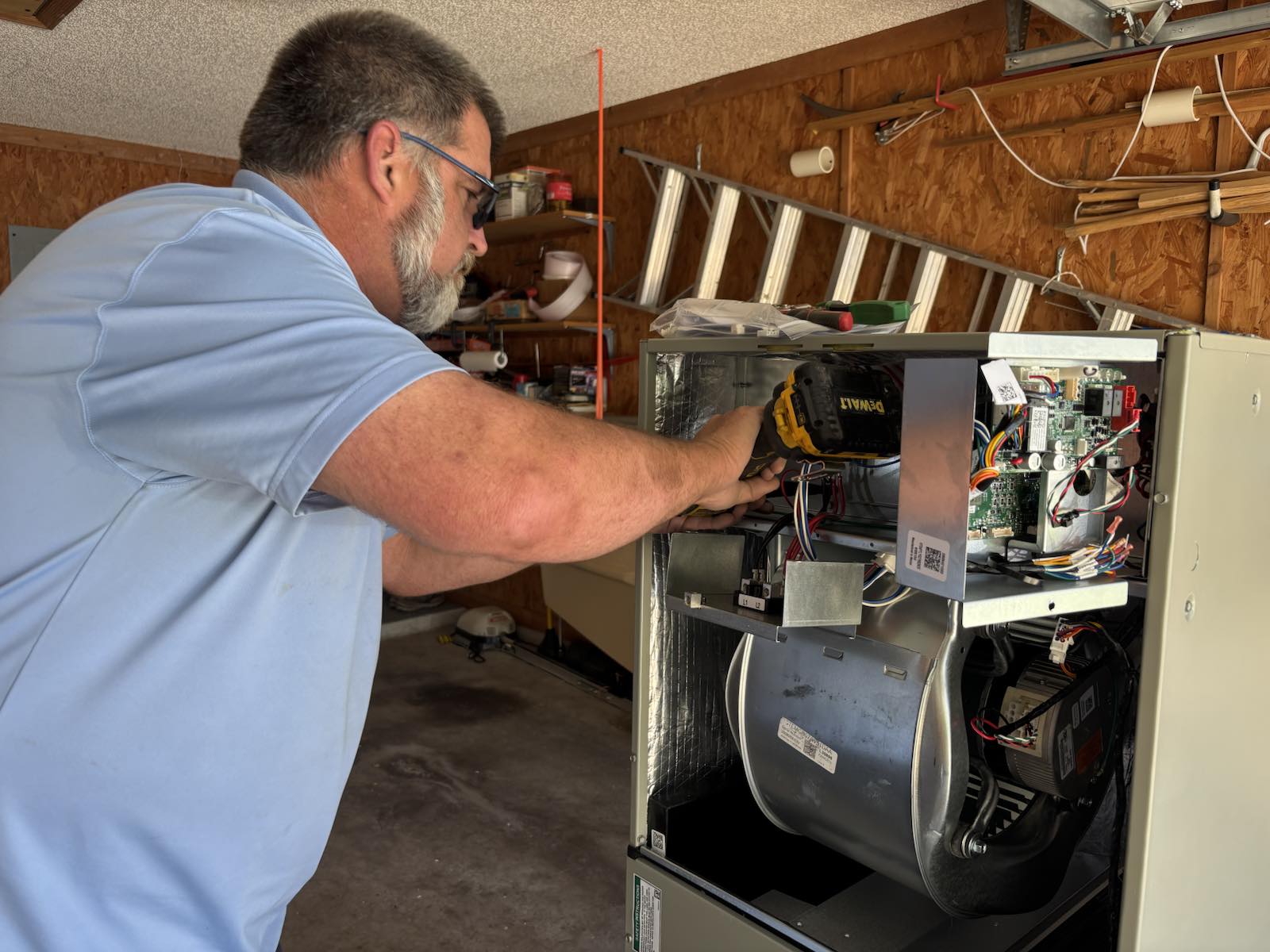Gas furnace serviced by Ideal Conditions HVAC in Jacksonville
