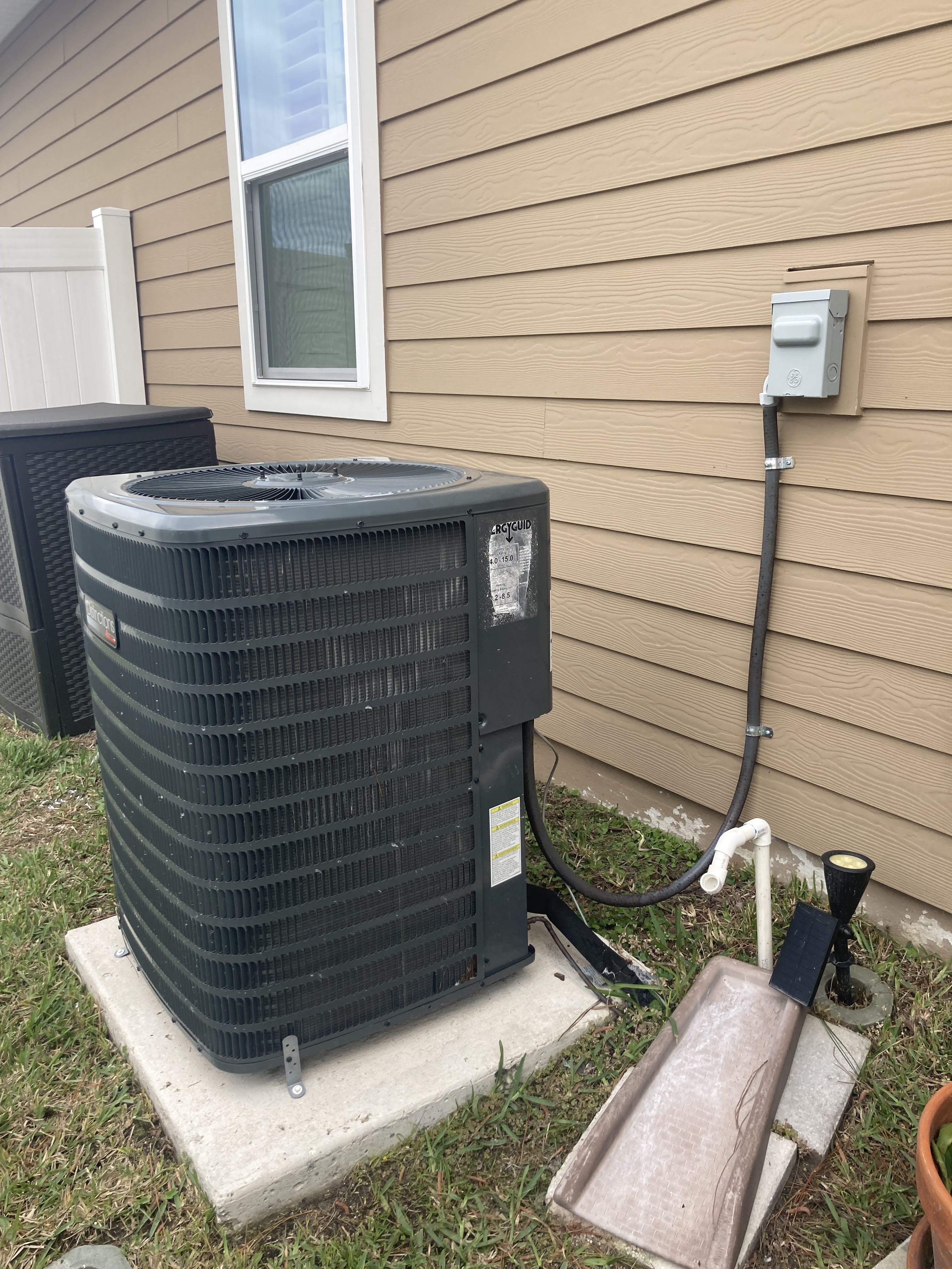 AC Unit Installed Outside