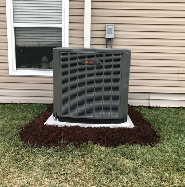 AC Unit Installed Outside